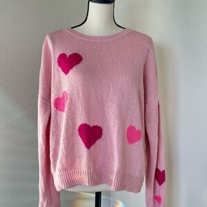 Lilly Pulitzer Venla Sweater- Hearts Toss Women's XL